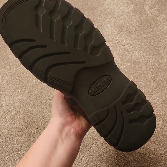 Skechers Men's Brown Leather Strap-On Sandals Size 11 - Picture 9 of 10